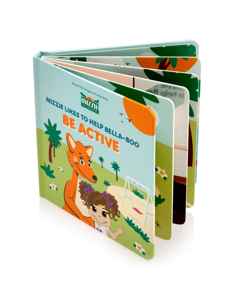 Mizzie The Kangaroo Be Active Touch And Feel Book - Toyworld