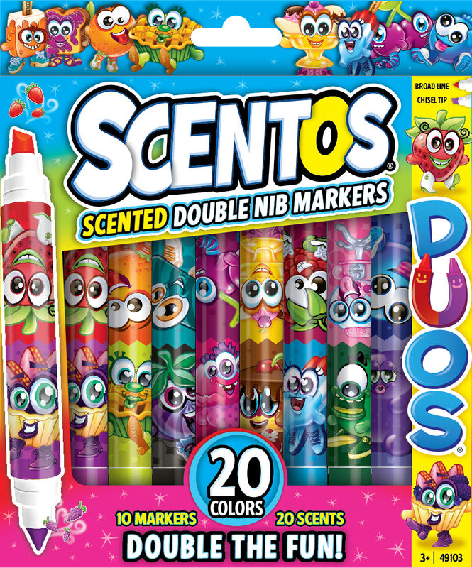 SCENTOS SCENTED MARKERS DUOS DOUBLE NIB MARKERS 10 PACK