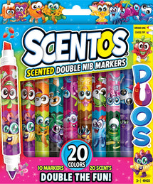 SCENTOS SCENTED MARKERS DUOS DOUBLE NIB MARKERS 10 PACK