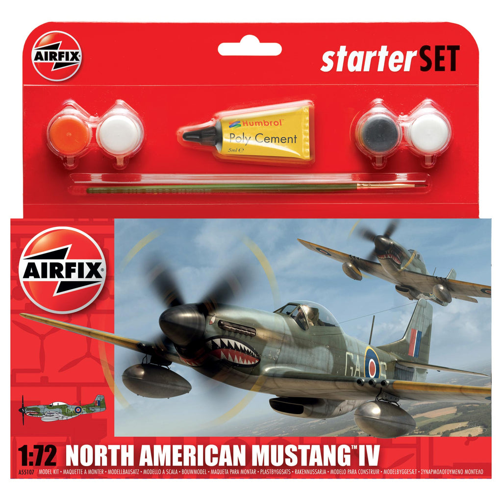 AIRFIX NORTH AMERICAN MUSTANG IV STARTER KIT