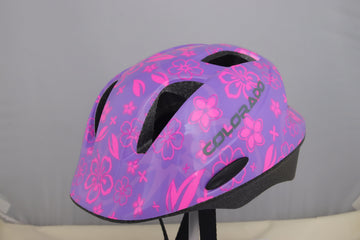 Colorado Helmet Fusion Toddler Purple Flowers - Toyworld