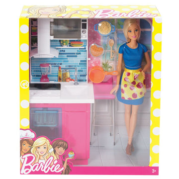 Barbie Doll Room Set Kitchen - Toyworld