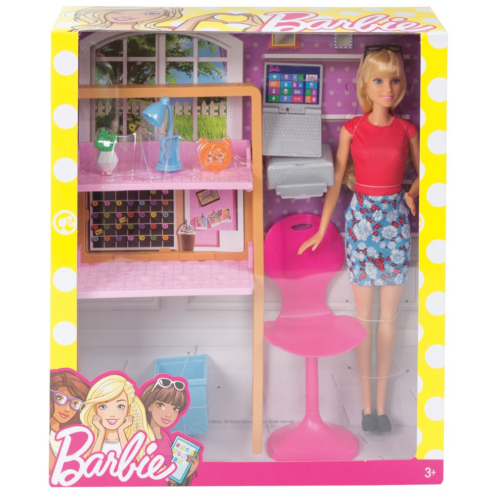 Barbie Doll Room Set Study - Toyworld