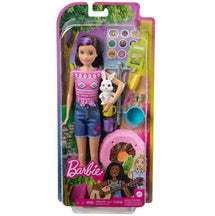 BARBIE CAMPING DOLL WITH PET RABBIT