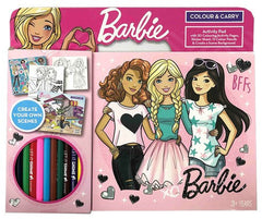 BARBIE COLOUR & CARRY ACTIVITY PAD