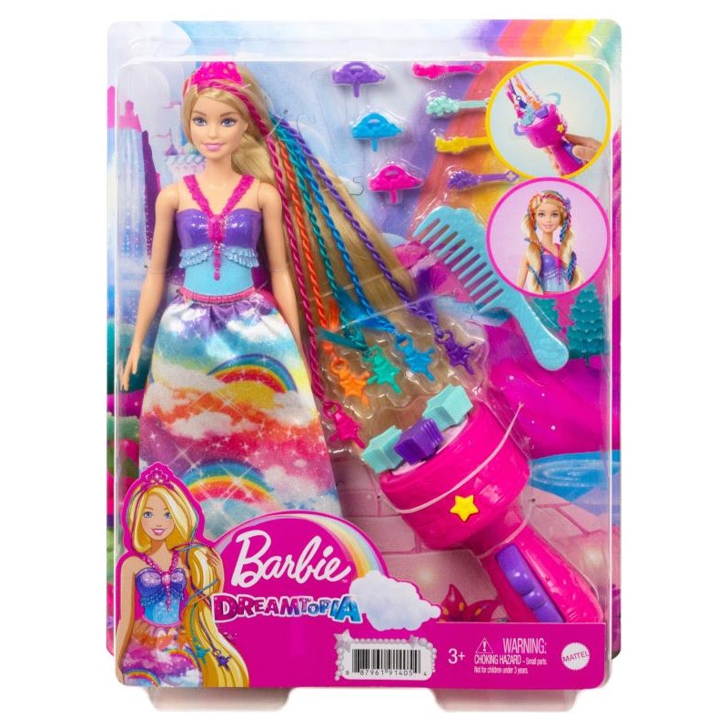 BARBIE DREAMTOPIA RAINBOW WITH HAIR SPINNER