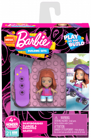 MEGA BARBIE BUILDING SETS SKATEBOARDER