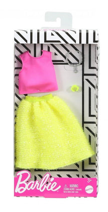 Barbie Fashions Pink Top Yellow Skirt | Toyworld