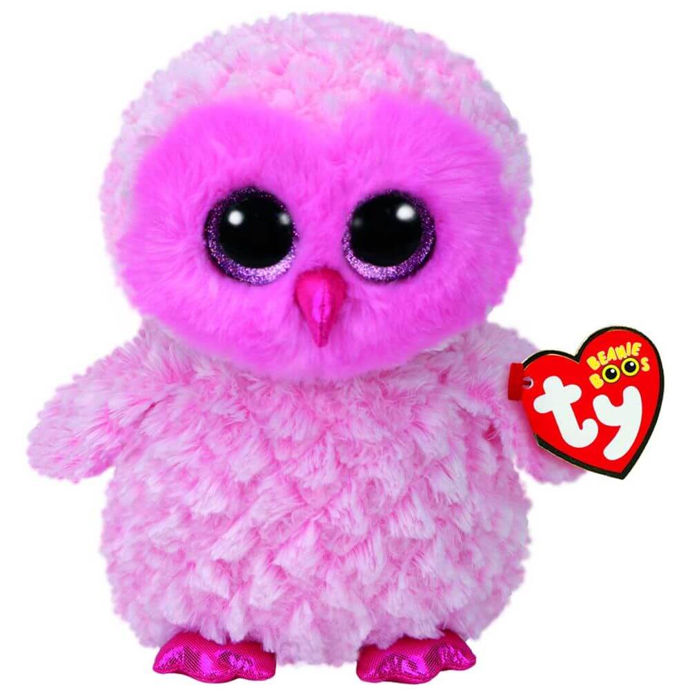 Beanie Bootwiggy Pink Owl - Toyworld