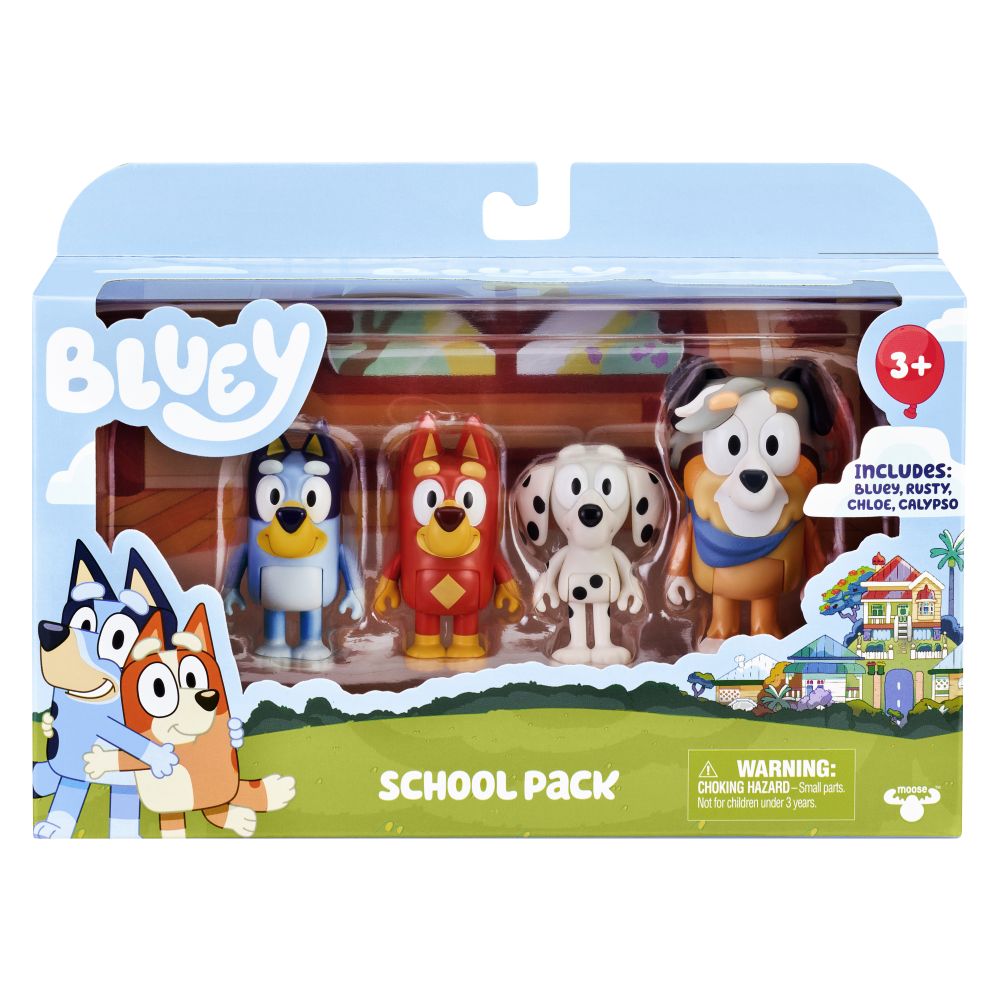 Bluey Figure School Pack - Toyworld