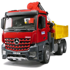 Bruder Mb Arocs Construction Truck With Crane Bucket Pallet Img 2 - Toyworld