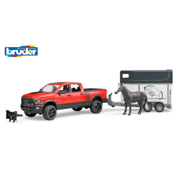 Bruder Ram Power Wagon With Horse Float - Toyworld