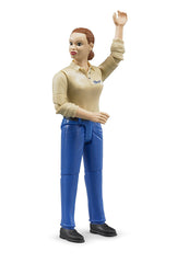 Bruder Woman Light Skin Blue Jeans Figurine Img 1 - Toyworld