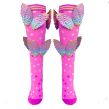 Madmia Pink With Gold Butterflies Socks | Toyworld