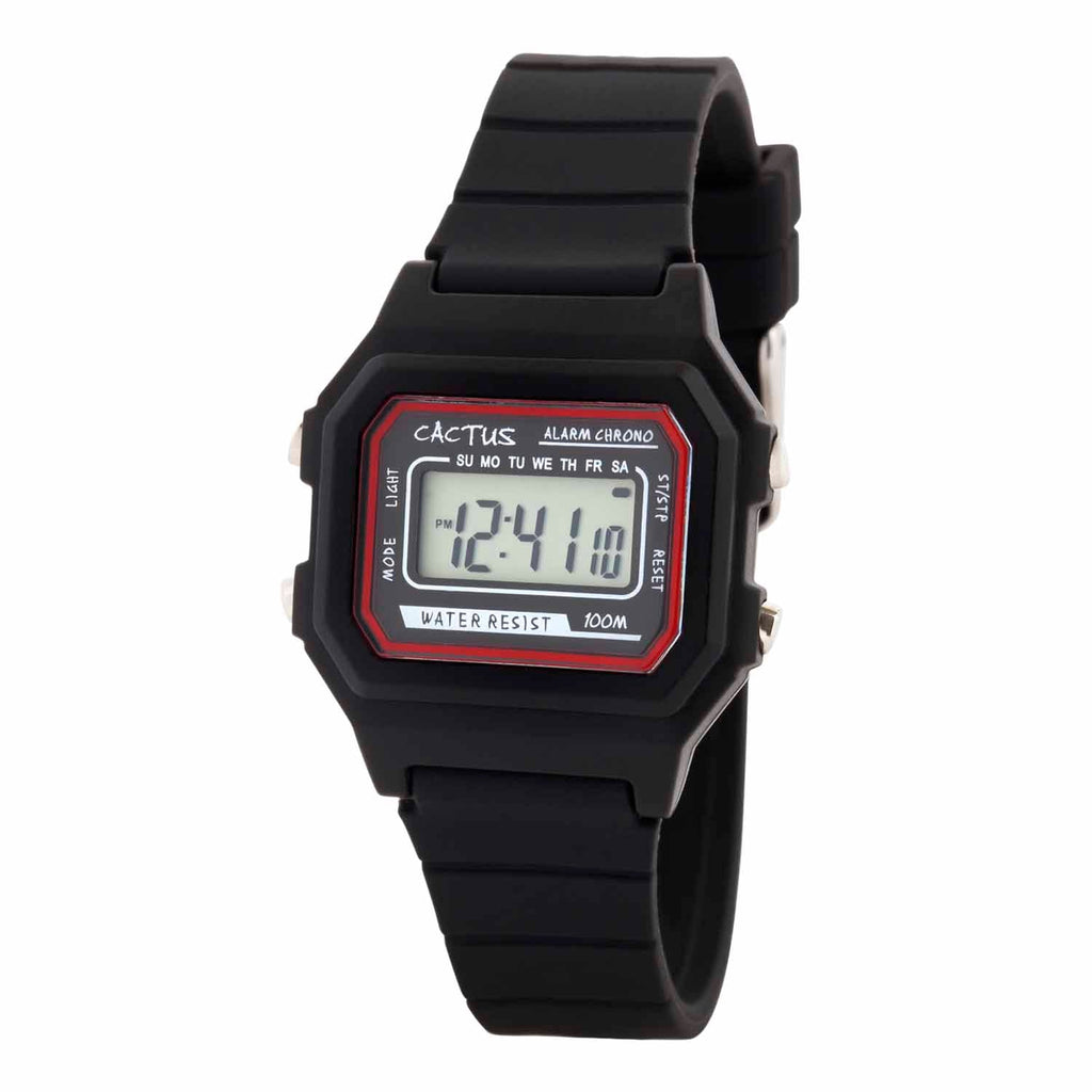 Cactus Black Digital Watch - Toyworld