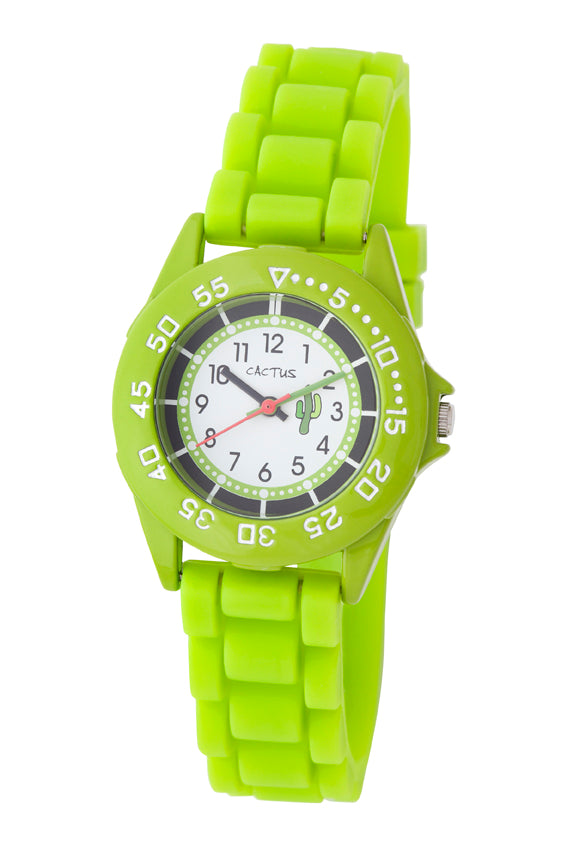 Cactus Time Teacher Kids Watch Green - Toyworld