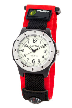 Cactus Navigator Kids Watch With Compass Red - Toyworld