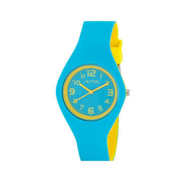 Cactus Watch Blue And Yellow - Toyworld