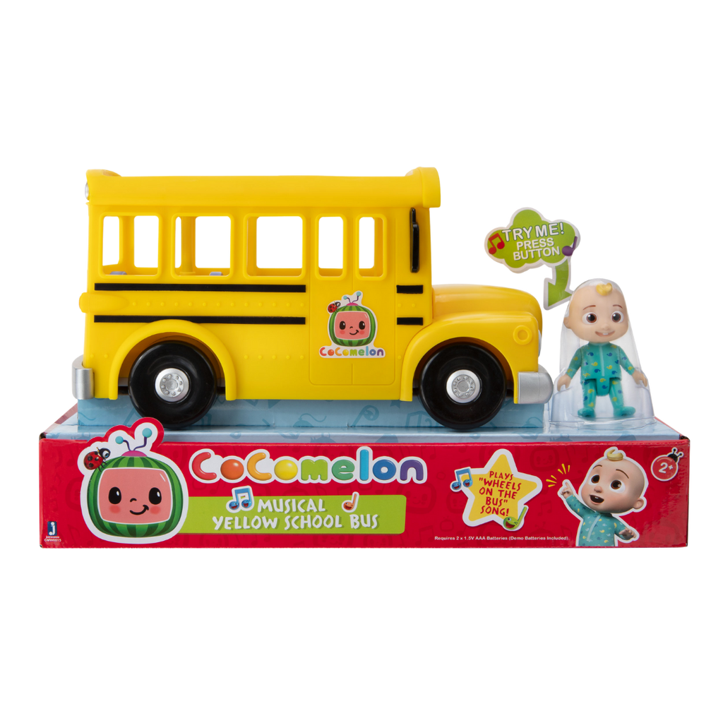 Cocomelon Musical Yellow School Bus - Toyworld