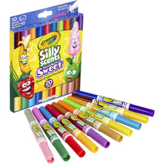 CRAYOLA SILLY SCENTS DUAL-ENDED MARKERS 10 PACK