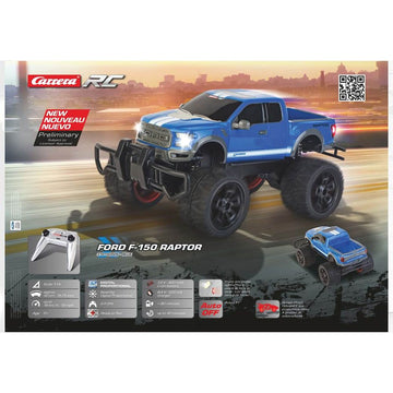 Carrera Rc Ford F 1:50 Raptor Blue - Toyworld