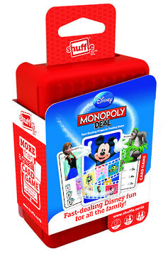 Cartamundi Shuffle Disney Monopoly Junior Card Game - Toyworld