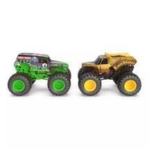 MONSTER JAM 1:64 DIE CAST TRUCKS 2 PACK COLOR CHANGE GRAVE DIGGER AND EARTH SHAKER