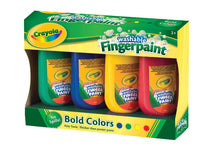 Crayola Washable Fingerpaint Bold Colors 4 Pack - Toyworld