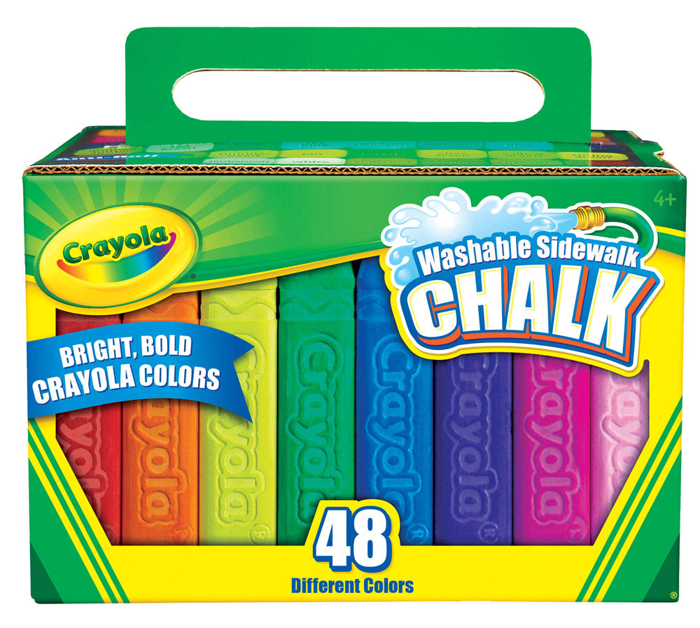 Crayola 48 Washable Sidewalk Chalk Boxed - Toyworld