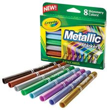 Crayola 8 Metallic Markers - Toyworld