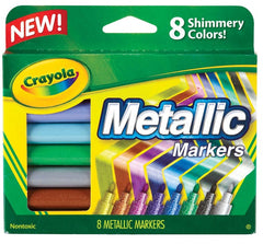 Crayola 8 Metallic Markers Img 1 - Toyworld