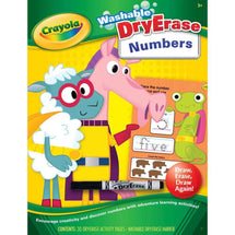 Crayola Dry Erase Workbook One Two At The Zoo - Toyworld