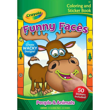 Crayola Funny Faces People Book - Toyworld