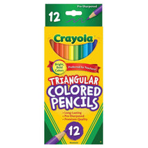 Crayola Triangular Colourd Pencils 12 Pack - Toyworld