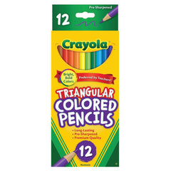 Crayola Triangular Colourd Pencils 12 Pack - Toyworld