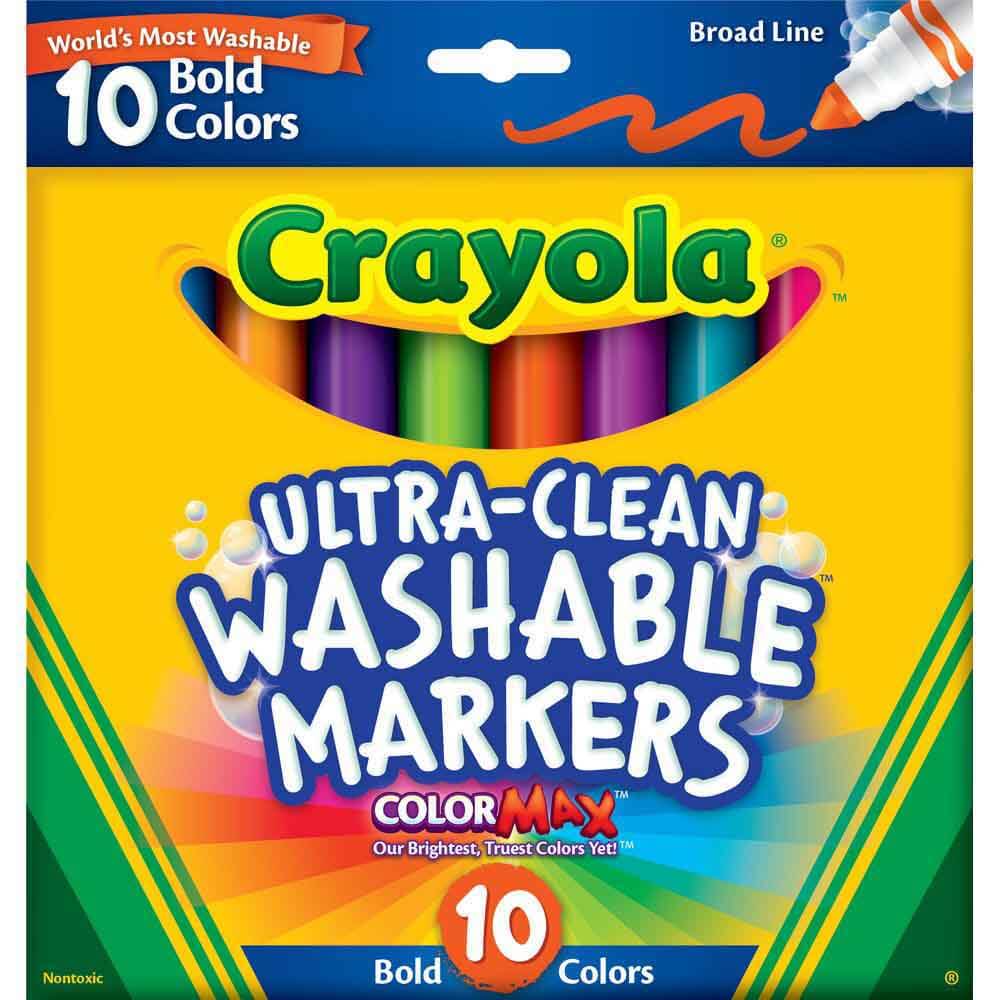 Crayola Ultra Clean Bold Markers - Toyworld