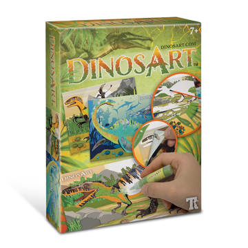 Dinosart Sand And Foil Art | Toyworld