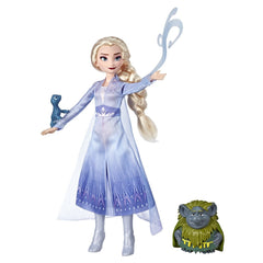 Frozen Elsa Doll With Pabbie And Salamander Img 1 | Toyworld