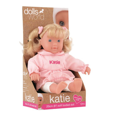 Dolls World 20cm Katie Soft Bodied Doll Assorted Styles - Toyworld
