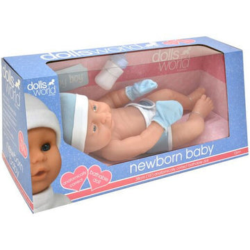 Dolls World Newborn Baby Boy 38cm Anatomically Correct Bathable Doll - Toyworld