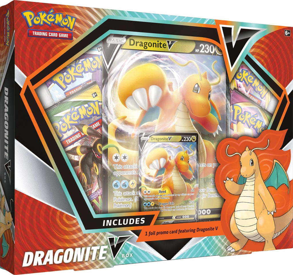 POKEMON TRADING CARD GAME V BOX ASSORTED STYLES HOOPA V AND DRAGONITE V