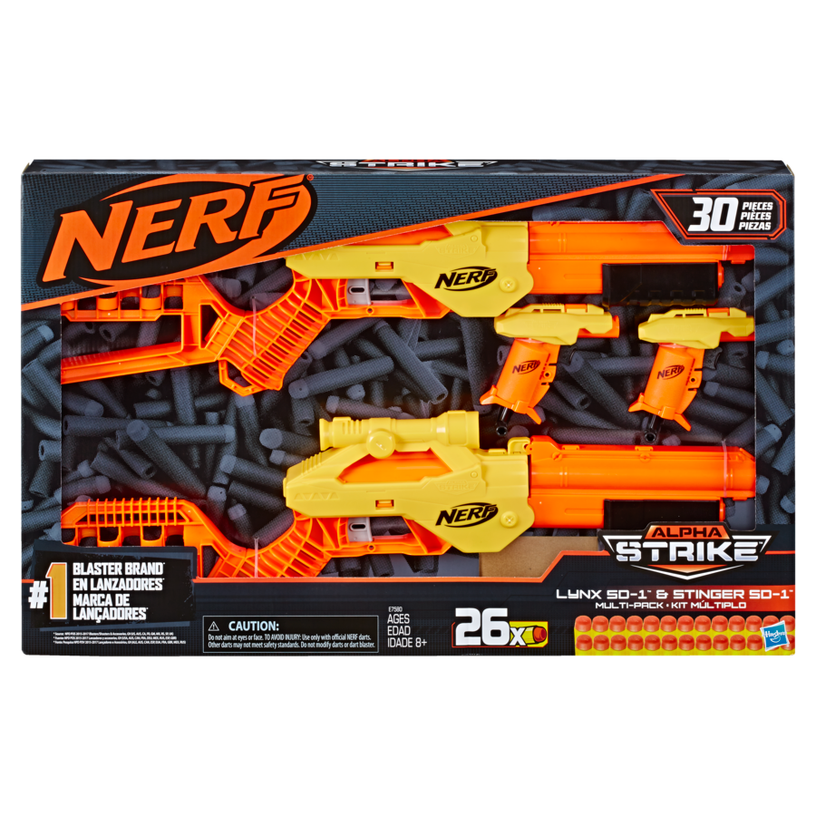 Nerf Alpha Strike Lynx And Stinger Multi Pack | Toyworld