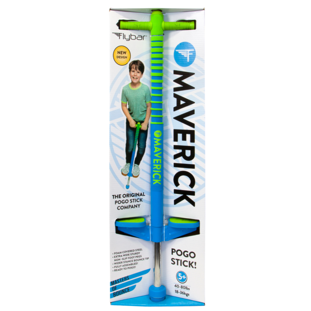 FLYBAR MAVERICK POGO STICK - BLUE/GREEN