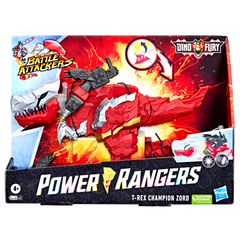 Power Rangers Battle Attackers T Rex Champion Zord | Toyworld