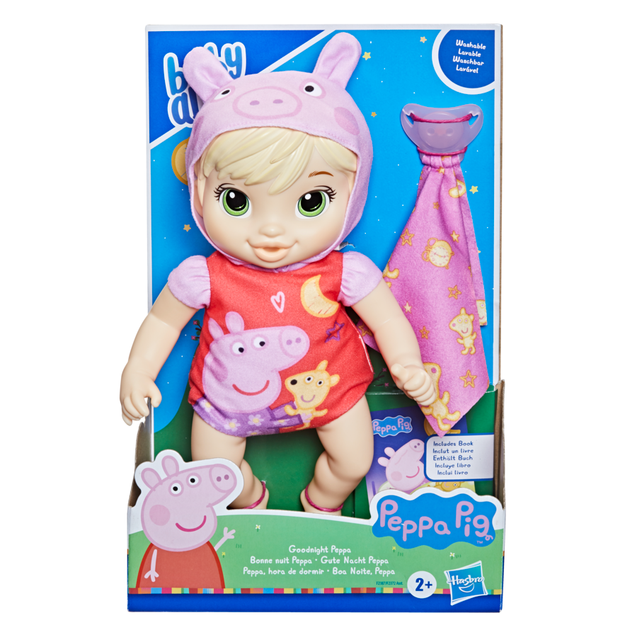 Baby Alive Goodnight Peppa Doll Blonde Hair | Toyworld