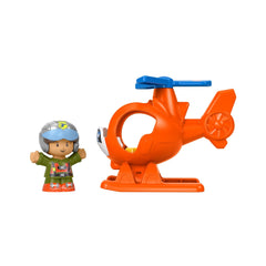 Little People Small Vehicle Orange Helicopter | Toyworld