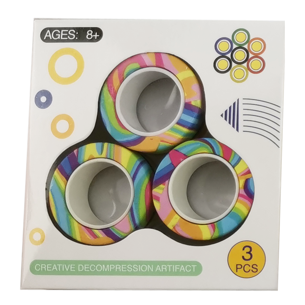 Magnetic Roller Rings Assorted Colours | Toyworld