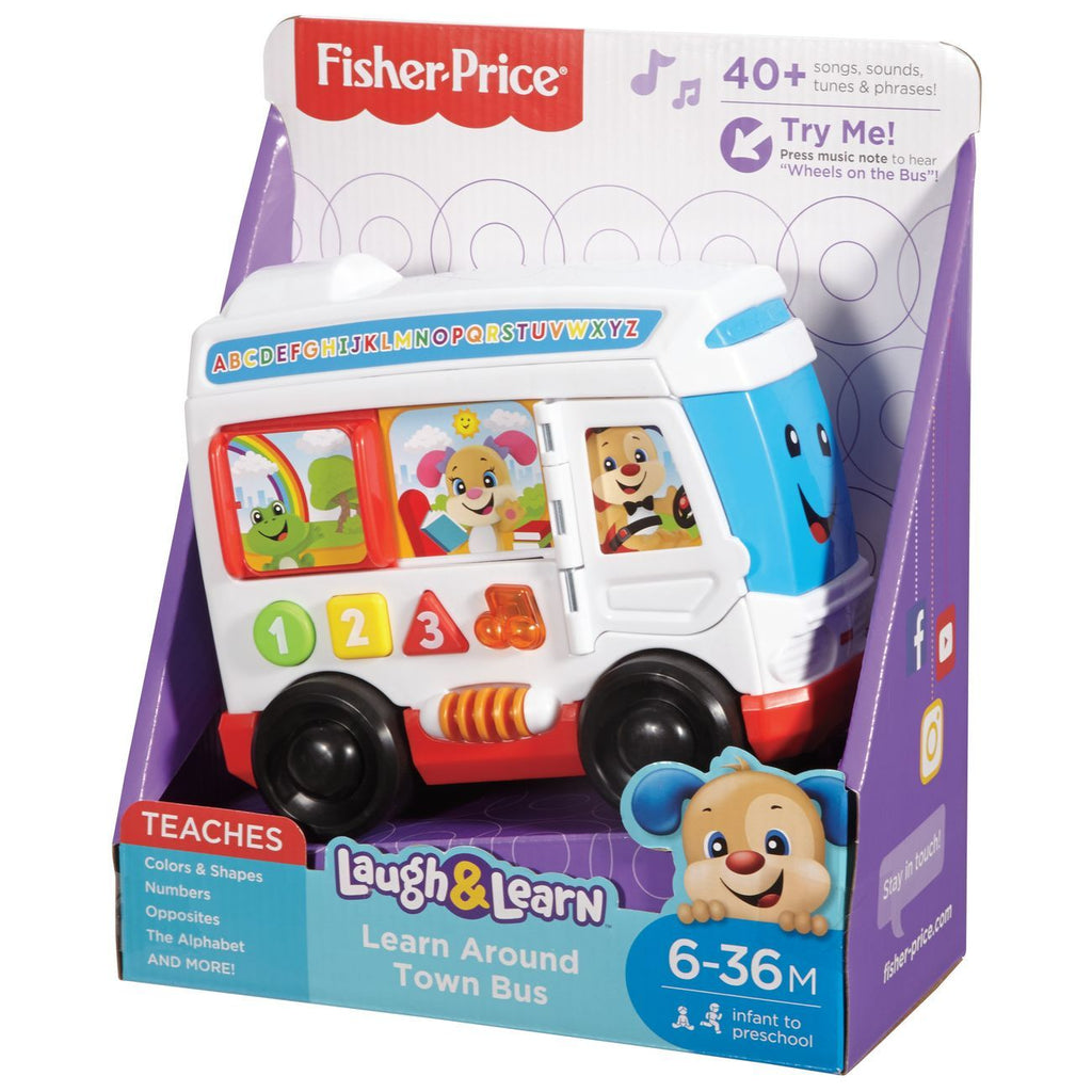 Fisher Price Laugh & Learn Around Town Bus - Toyworld