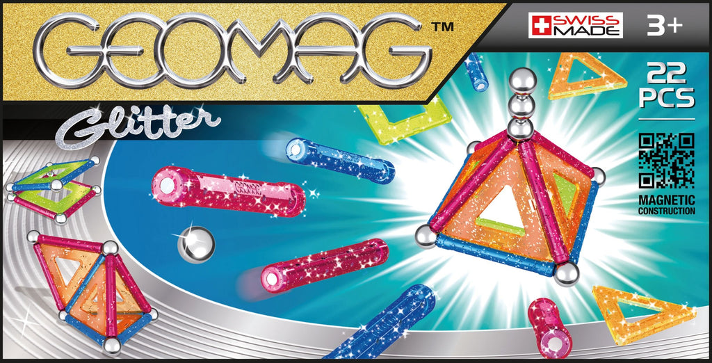 Geomag Panels Glitter 22 Pieces 1 - Toyworld