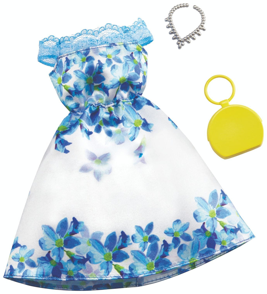 Barbie Fashions Blue & White Flowers - Toyworld